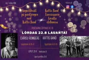 Kattis Band Tanssisaaren lavalla elokuussa