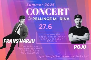 Summer Concert - POJU - livemusiikkia Pellinge Marinassa
